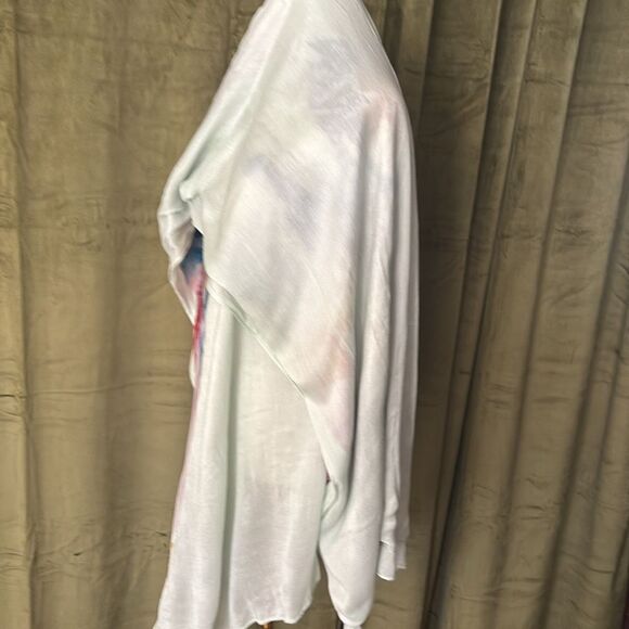 Ted Baker viscose/silk Floral Multicolor Shawl Wrap, 72x27 inches - Picture 8 of 10